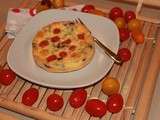 Clafoutis de tomates cerises aux olives noires