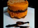 Mille-feuille croquant de potiron et canard confit