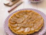 Tatin d'oignon au miel, crème de chèvre