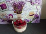 Verrine de fromage blanc framboises