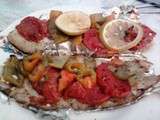 Plat une papillote de sole