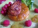 Tatin de mangues et foie gras poele