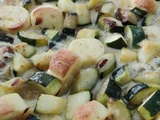 Gratin de courgettes et quenelles