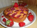 Gâteau aux fraises et à la ricotta