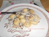 Gnocchis à la crème et aux champignons