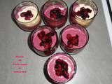 Mousse de fruits rouges au mascarpone