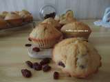 Muffins aux raisins secs