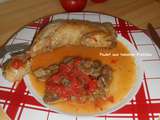 Poulet aux tomates fraîches