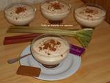 Trifle de rhubarbe aux spéculoos