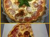 Tarte tomates sur lit d'oignons