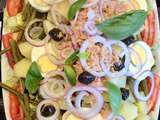 Salade niçoise en repas complet