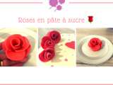 Roses en Pâte à Sucre