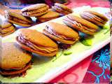 Whoopies fourrés mascarpone pralinoise