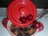 Clafoutis amandes, cerises