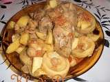 Tajine de veau au champignon et artichauts