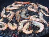 Gambas au barbecue