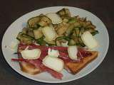 Tagliatelles de courgettes en salade