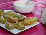 Beignets de fleurs de courgettes