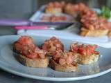 Crostini à la tomate