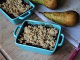 Crumble poire et pralin