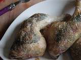 Cuisses de poulet farcies aux herbes