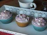 Cupcakes framboise chocolat blanc