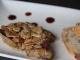 Foie gras aux amandes