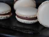 Macaron à la ganache vanille chocolat au lait