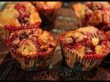 Muffins aux cerises et chocolat blanc