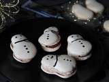 Spécial fêtes : Macaron en bonhomme de neige