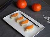 Sushis aux mandarines