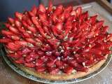 Tarte aux fraises et pistaches