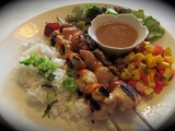 Brochettes de poulet bbq, bis