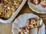 Carrés aux framboises et aux pépites de chocolat noir