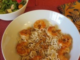 Crevettes grillées à l’orange, inspiration chinoise