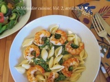Crevettes grillées, sauce au cari