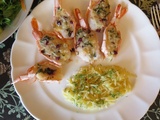 Crevettes-papillons à la grecque à refaire