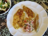 Escalopes de poulet croustillantes, façon Moyen-Orient
