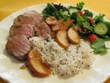 Filet de porc, sauce à la pomme et au cari, bis
