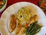 Filets de sébaste et galettes de riz