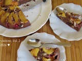 Gâteau renversé choco-nectarines