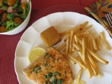 Pavés de truite au beurre aromatisé