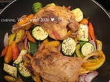 Poêlée de légumes au four avec cuisses confites