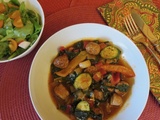 Poêlée de saucisses aux légumes d’automne