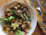 Salade de canard aux croûtons craquants