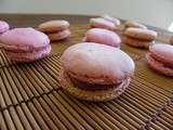 Macarons à la framboise (meringue italienne)