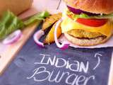 Burger à l'indienne et frites au four