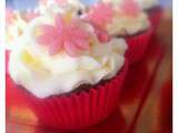 Cupcake Chocolat glaçage Vanille cream cheese ♥