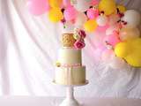 Gold sequin Wedding cake