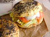 Pain bagel maison : saumon & cream cheese